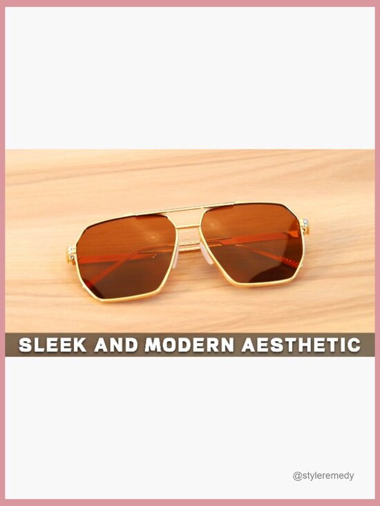 Square Aviator Sunglasses Polarized UV400 Tangle Free Driving